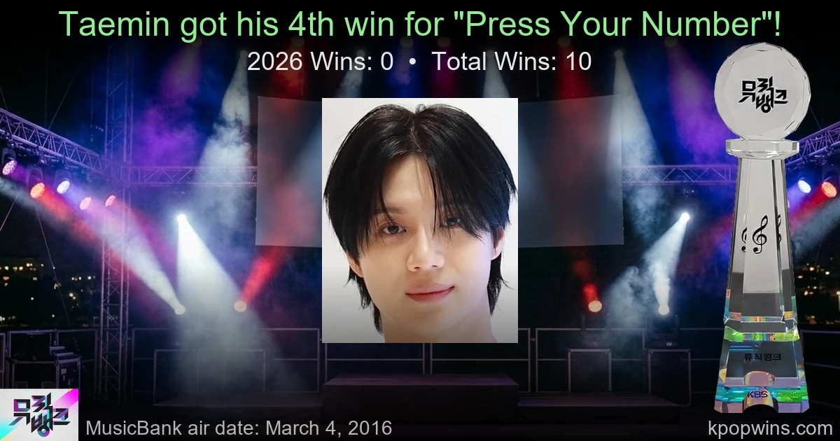 Taemin - Press Your Number